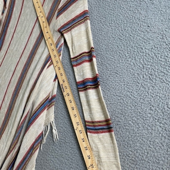 Sweet N Sinful Womens Cardigan Open Front Knit Sweater Fringe Stretch XS - Picture 10 of 10